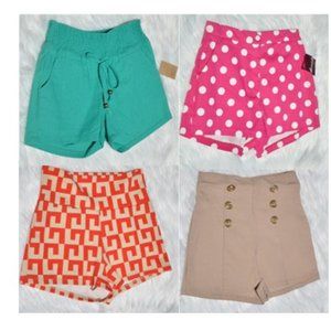 Women's High Waist Shorts Size Small Lot of 4 pcs. retro vintage